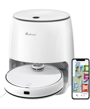 REDROAD G10 Saugroboter Staubsauger Roboter mit Absaugstation Sonic-Wischfunktion 2800Pa Saugroboter