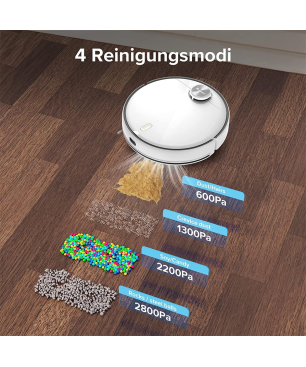 REDROAD G10 Saugroboter Staubsauger Roboter mit Absaugstation Sonic-Wischfunktion 2800Pa Saugroboter