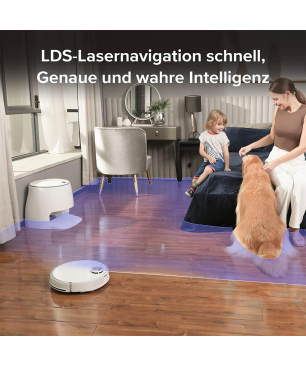 REDROAD G10 Saugroboter Staubsauger Roboter mit Absaugstation Sonic-Wischfunktion 2800Pa Saugroboter