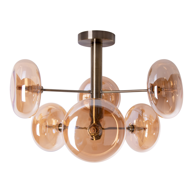 NÄVE LEUCHTEN ORION Deckenleuchte, Metall + Glas