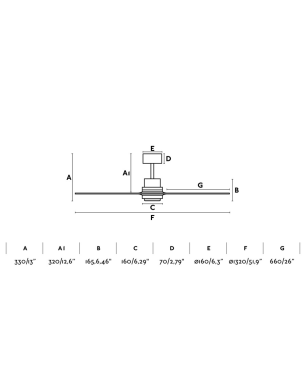 FARO Lantau Deckenventilator Kiefer / Pinie (65 Watt)