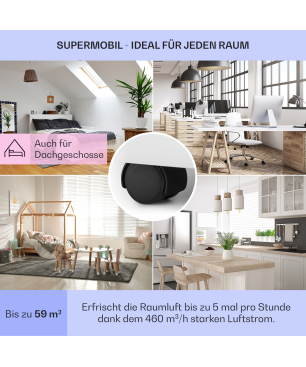KLARSTEIN Grandbreeze Eco 12K Klimagerät Weiß (Max. Raumgröße: 59 m², EEK: A+)