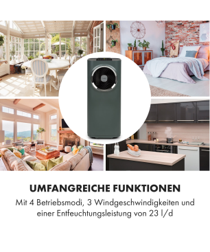 KLARSTEIN Kraftwerk Smart Klimagerät Anthrazit (Max. Raumgröße: 49 m², EEK: A)