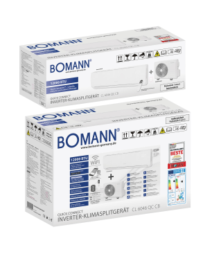 BOMANN CL 6046 QC CB Split Klimagerät Weiß Energieeffizienzklasse: A++, Max. Raumgröße: 35 m²
