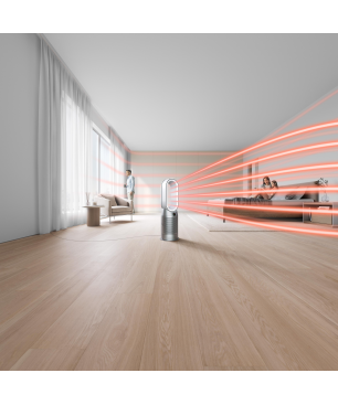 DYSON HP7A PURIFIER HOT + COOL AUTOREACT Luftreiniger+Heizlüfter Weiß/Nickel (40 Watt, Raumgröße: 81 m³, HEPA-13 / Aktivkohlef