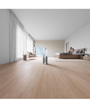 DYSON HP7A PURIFIER HOT + COOL AUTOREACT Luftreiniger+Heizlüfter Weiß/Nickel (40 Watt, Raumgröße: 81 m³, HEPA-13 / Aktivkohlef