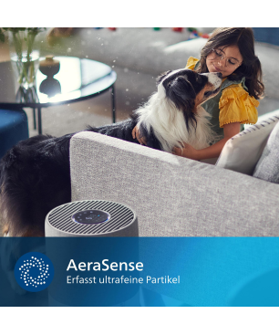PHILIPS AC 4236/10 BF EINS+ZWEIDR 500M³/H Luftreiniger Grau/Weiß (60 Watt, Raumgröße: 130 m²)