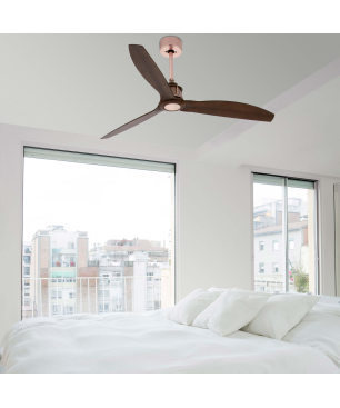 FARO Just Fan Deckenventilator Nussbaum (32 Watt) 128 cm