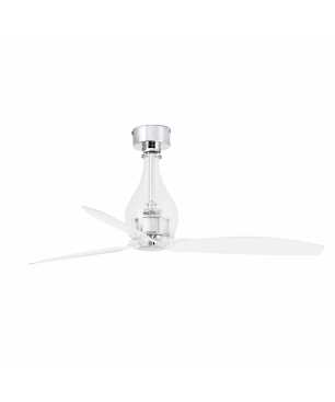FARO Mini Eterfan Deckenventilator Transparent (32 Watt, 128 cm)