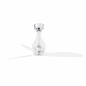 FARO Mini Eterfan Deckenventilator Transparent (32 Watt, 128 cm)
