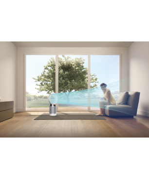 DYSON 310156-01 DP04 Pure Cool Luftreiniger Weiß/Silber (40 Watt, 360 ° versiegelte Filtration)
