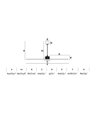 FARO Just Fan XL Deckenventilator Nussbaum (31 Watt)