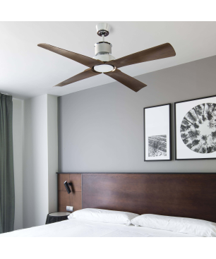 FARO Winche Deckenventilator Holzfarben (35 Watt) 230 Volt