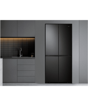 HISENSE RQ563N4SF2 French Door (E, 1810 mm hoch, Schwarz)