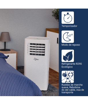 SUNTEC COMFORT 7.0 Eco R290 APP mobiles Klimagerät Weiß (Max. Raumgröße: 60 m³, EEK: A)