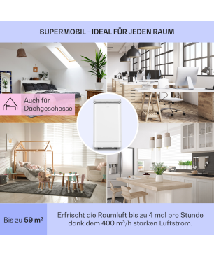 KLARSTEIN Iceblock Klimagerät Weiß (Max. Raumgröße: 59 m², EEK: A)