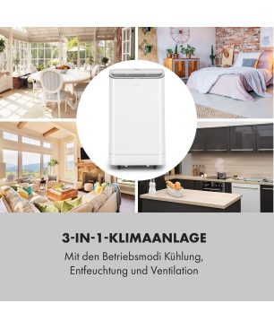 KLARSTEIN Iceblock Klimagerät Weiß (Max. Raumgröße: 59 m², EEK: A)