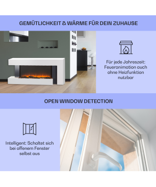 KLARSTEIN Studio Light & Fire 2 Elektrischer Kamin (2000 Watt)