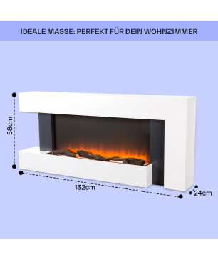 KLARSTEIN Studio Light & Fire 2 Elektrischer Kamin (2000 Watt)