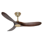 CASAFAN Eco Genuino Deckenventilator Nussbaum (12 Watt)