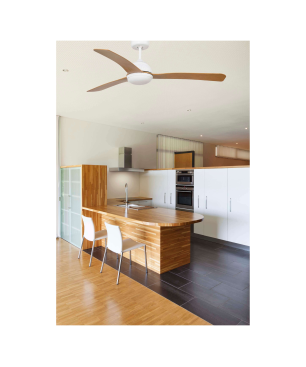 FARO Grid Deckenventilator Holzfarben (30 Watt)