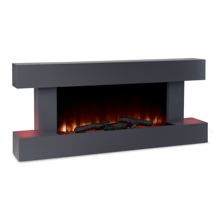 KLARSTEIN Studio Light & Fire Elektrischer Kamin (2000 Watt), Kabellänge: ca. 105 cm
