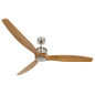 BEACON Airfusion Akmani Deckenventilator Teak (36 Watt, Chrom gebürstet)
