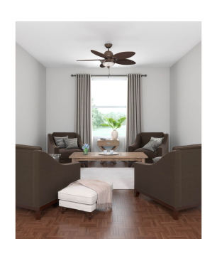 HUNTER FANS Caribbean Breeze Deckenventilator Braun (69 Watt)