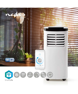 NEDIS WIFIACMB1WT7 SmartLife 3-in-1-Klimaanlage Weiss (Max. Raumgröße: 60 m³, EEK: A)