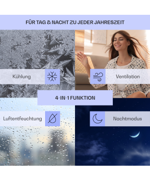 KLARSTEIN Metrobreeze Rom Klimagerät Weiß (Max. Raumgröße: 49 m², EEK: A+)