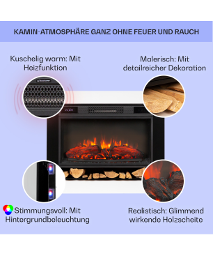 KLARSTEIN Vulsini Hideaway Elektrischer Kamin (1900 Watt)