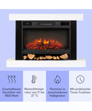 KLARSTEIN Vulsini Hideaway Elektrischer Kamin (1900 Watt)