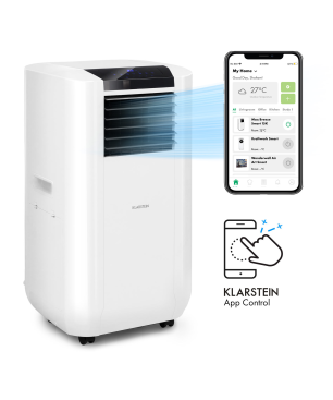 KLARSTEIN Max Breeze Smart mobile Klimaanlage Weiß (Max. Raumgröße: 95 m², EEK: A)