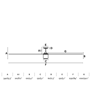 FARO Attos Deckenventilator Braun (44 Watt)