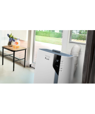 DELONGHI Pinguino PAC EX105 Klimagerät Weiß (Max. Raumgröße: 100 m³, EEK: A+++)