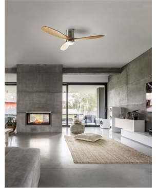 LEDS C4 Stem Deckenventilator Holzfarben (36 Watt)