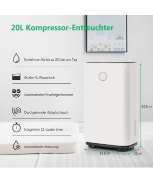 MERAX MR-LUFTRG-Model 2 Luftreiniger Weiß (378 Watt)
