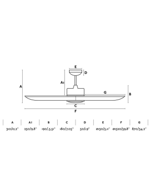 FARO Tonic Deckenventilator Braun