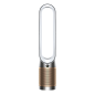DYSON TP09 Purifier Cool Formaldehyde Luftreiniger Weiß/Gold (40 Watt, Raumgröße: 81 m³, Vollständige Versiegelung nach HEPA-1