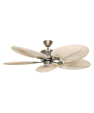 CASAFAN Caribbean Dream Eco II Deckenventilator Palme / Bambus / Geflecht (26 Watt, Material Metall)