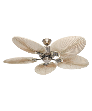 CASAFAN Caribbean Dream Eco II Deckenventilator Palme / Bambus / Geflecht (26 Watt, Material Metall)