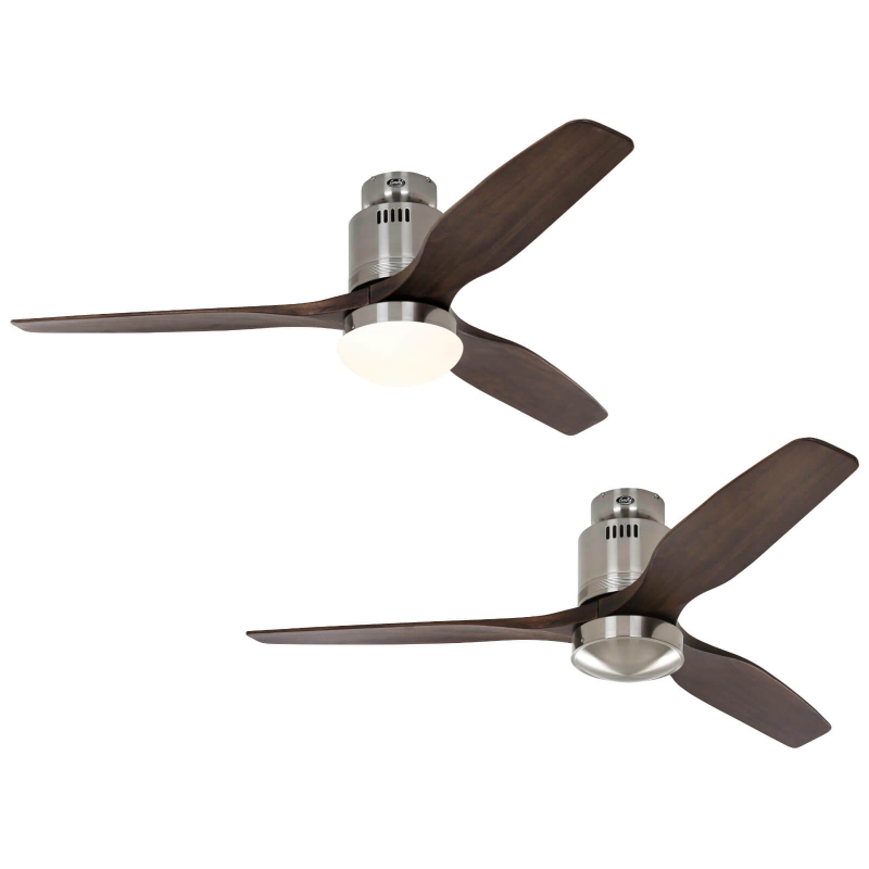 CASAFAN Aerodynamix Eco Deckenventilator Nussbaum (20 Watt, Rotationsgeschwindigkeit 190 U/Min.)