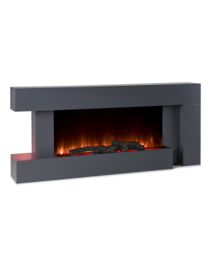 KLARSTEIN Studio Light & Fire Elektrischer Kamin (2000 Watt) Schwarz