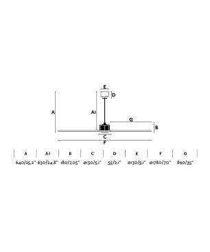FARO Just Fan XL Deckenventilator Schwarz (31 Watt)