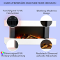 KLARSTEIN Studio Light & Fire Elektrischer Kamin (2000 Watt), Gewicht: ca. 24,5 kg
