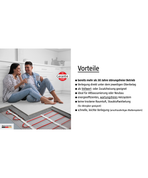 ELEKTROTHERM COMFORT SET Fußbodenheizung (1200 Watt)