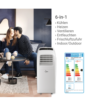 SUNTEC Transform 14.000 Eco R290 APP Mobiles Klimagerät | 6 in 1 Klimagerät | Wifi | 24h-Timer | Klimaanlage mobil und leise m