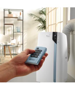 DELONGHI Pinguino PAC EX UV-Carelight Klimagerät Weiß (Max. Raumgröße: 120 m³, EEK: A)