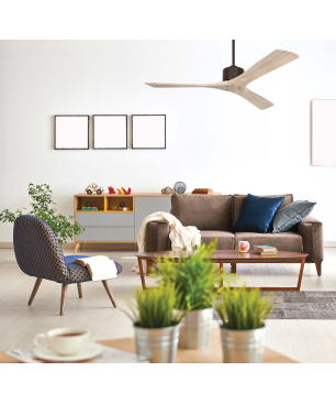 CASAFAN Macau Deckenventilator Holzfarben (39 Watt)