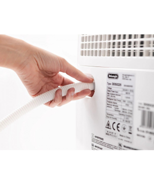 DELONGHI DDSX 220 LUFTENTFEUCHTER Luftentfeuchter Grau (436 Watt, Entfeuchterleistung: 0,8 Liter/Std., Raumgröße: 90 m³)